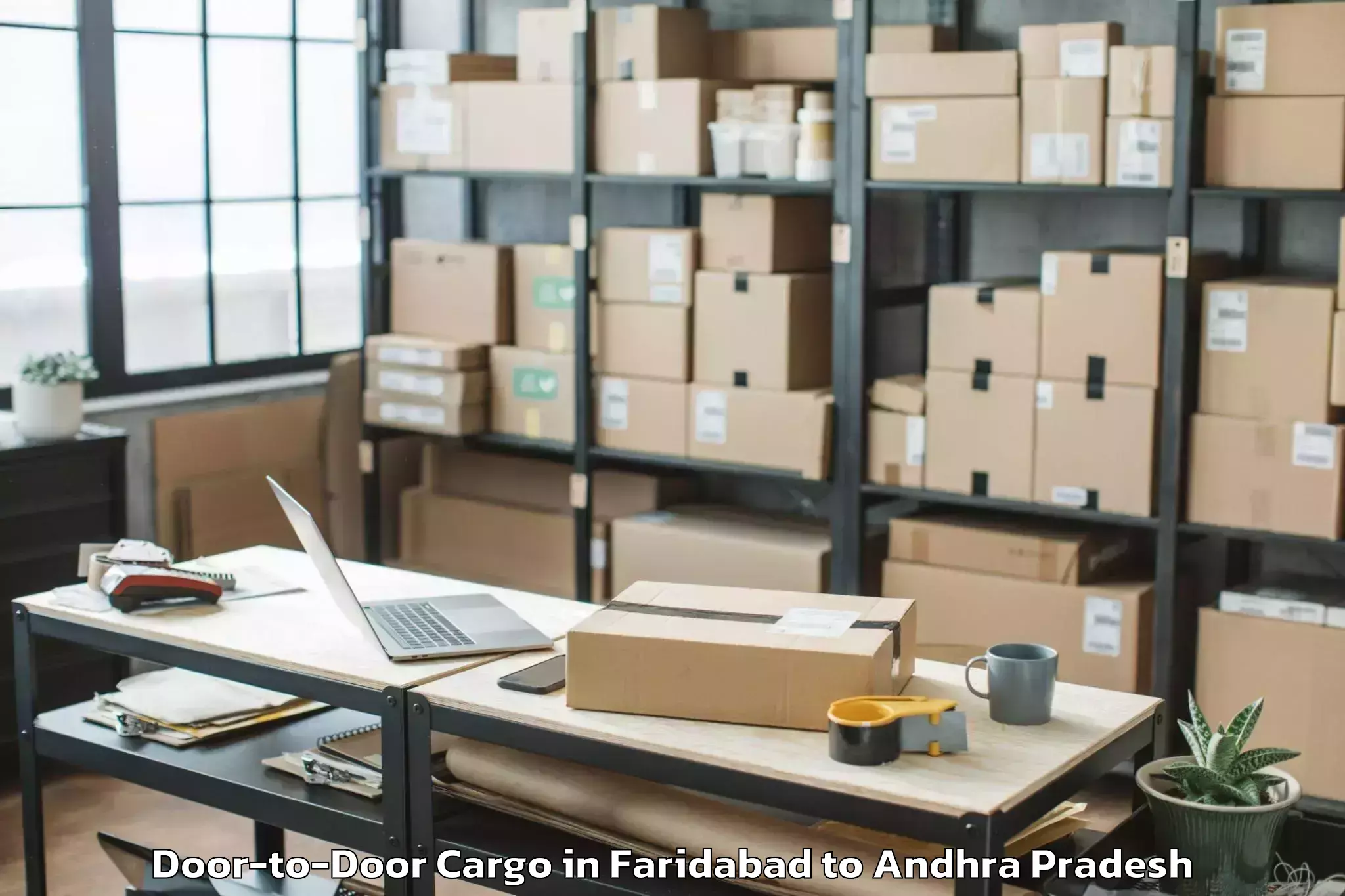 Easy Faridabad to Mamidikuduru Door To Door Cargo Booking